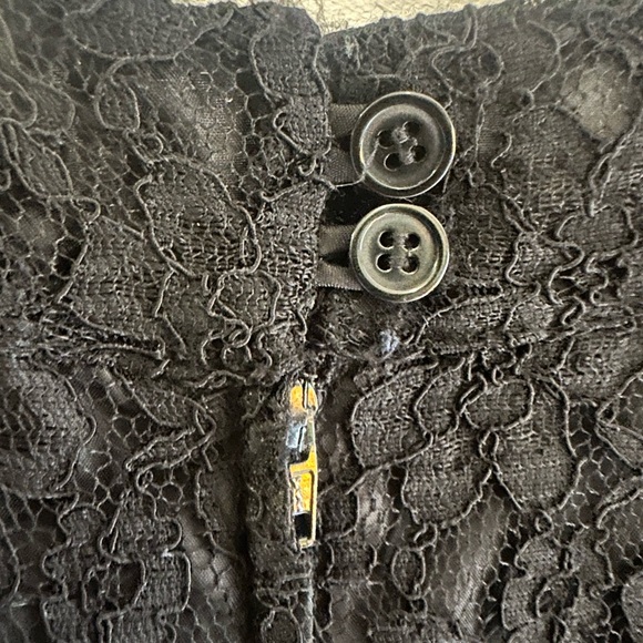 H&M Black Lace Dress Size 4 - Picture 4 of 5